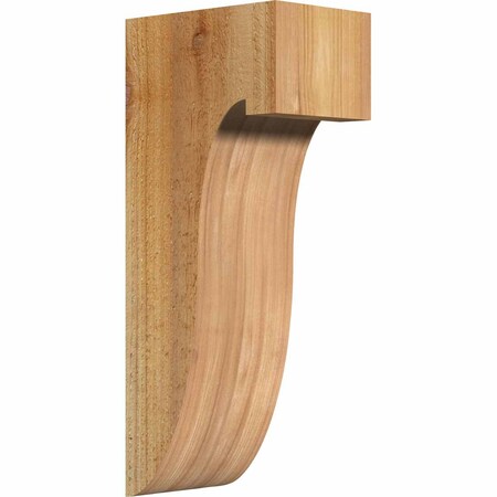 Ekena Millwork Del Monte Rough Sawn Corbel, Western Red Cedar, 4"W x 6"D x 14"H COR04X06X14DEL00RWR